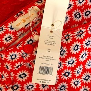 😍🎁TORY BURCH NOELLE CROPPED BOOT JEANS.Sz#27🎁😍